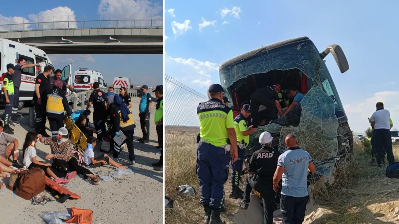 Aksaray'da Otobüs Kazası: 1 Ölü, 44 Yaralı