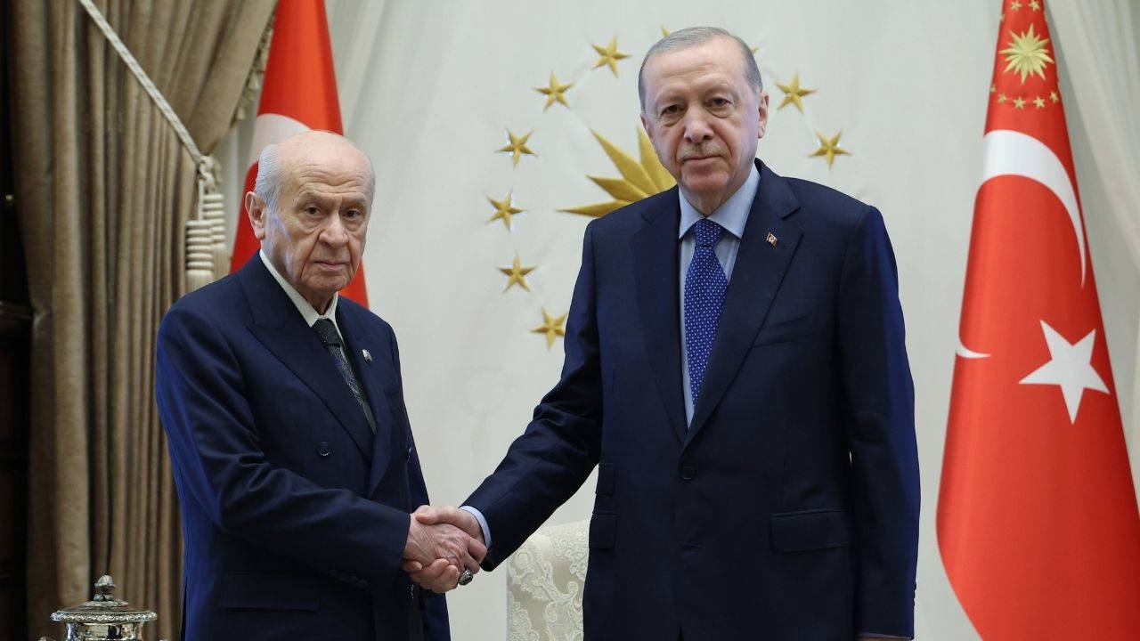 Cumhurbaşkanı Erdoğan, MHP Genel Başkanı Bahçeli ile görüştü
